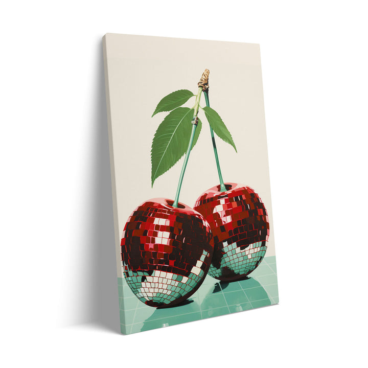 cherry-disco-balls canvas art - Shop art for home decor