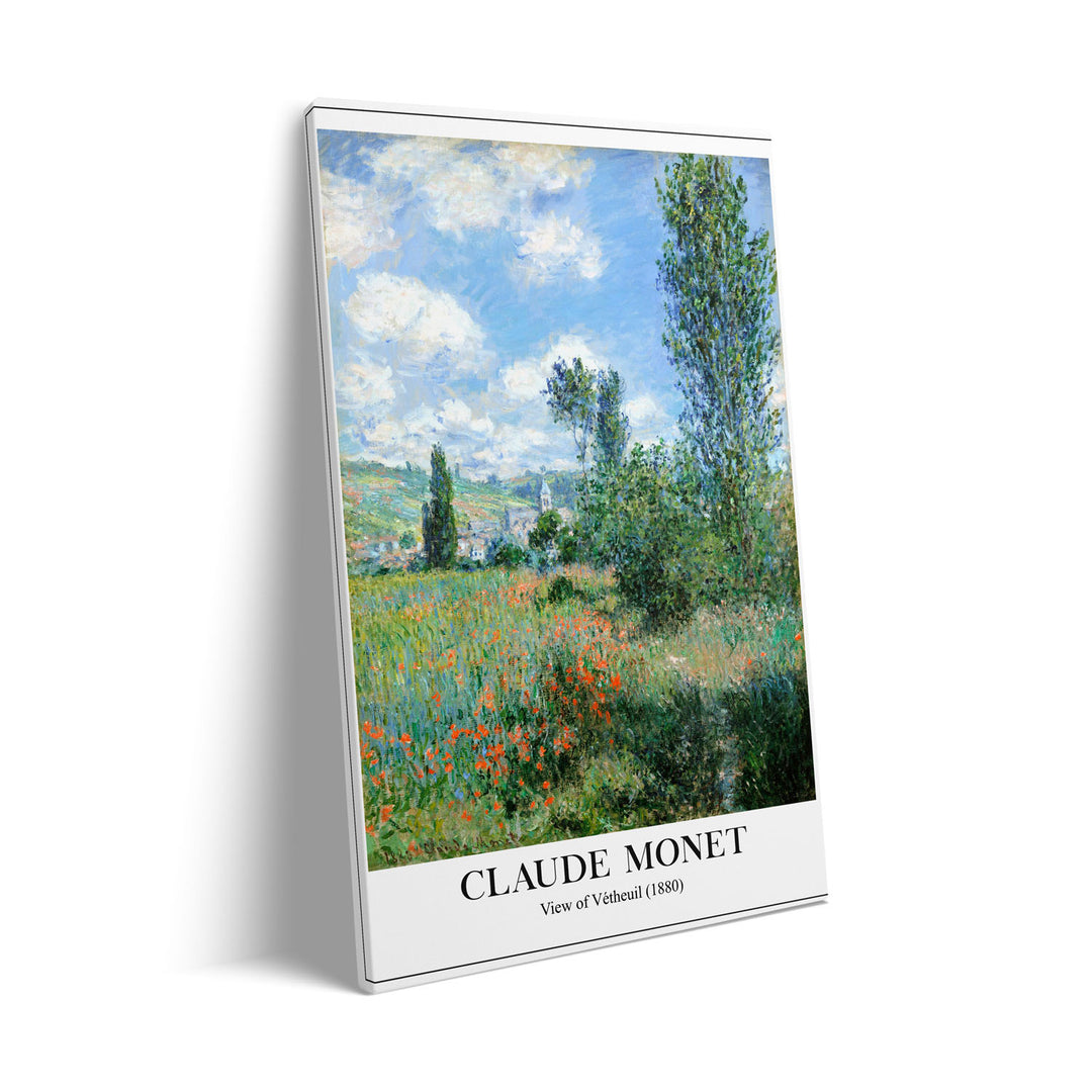 view-of-vetheuil-1880-claude-monet canvas art - Shop art for home decor