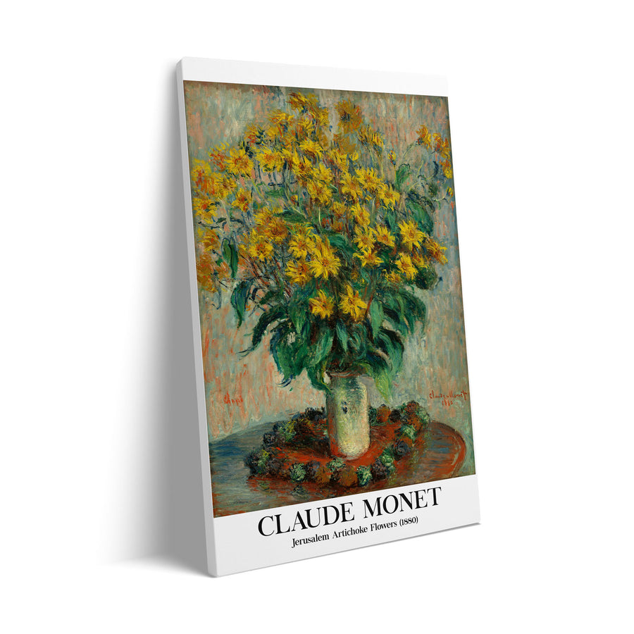 jerusalem-artichoke-flowers-1886-claude-monet canvas art - Shop art for home decor