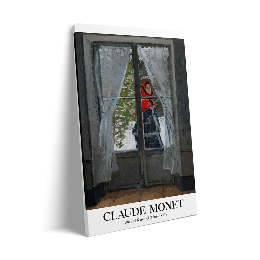 the-red-cape-madame-monet-claude-monet canvas art - Shop art for home decor