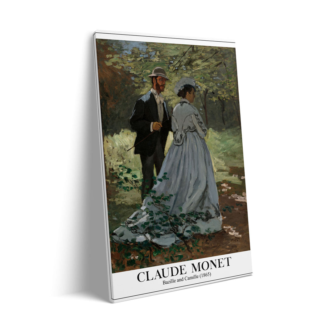 bazille-and-camille-1865-claude-monet canvas art - Shop art for home decor