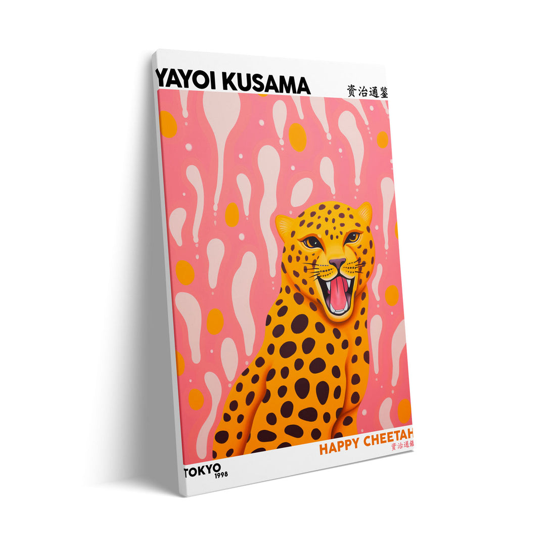 happy-cheetah-yayoi-kusama canvas art - Shop art for home decor