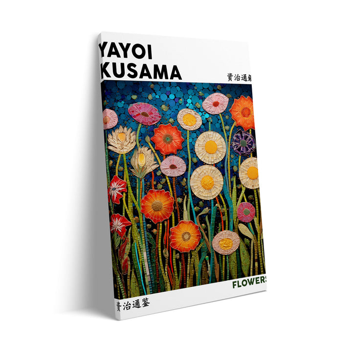 flowers-yayoi-kusama canvas art - Shop art for home decor