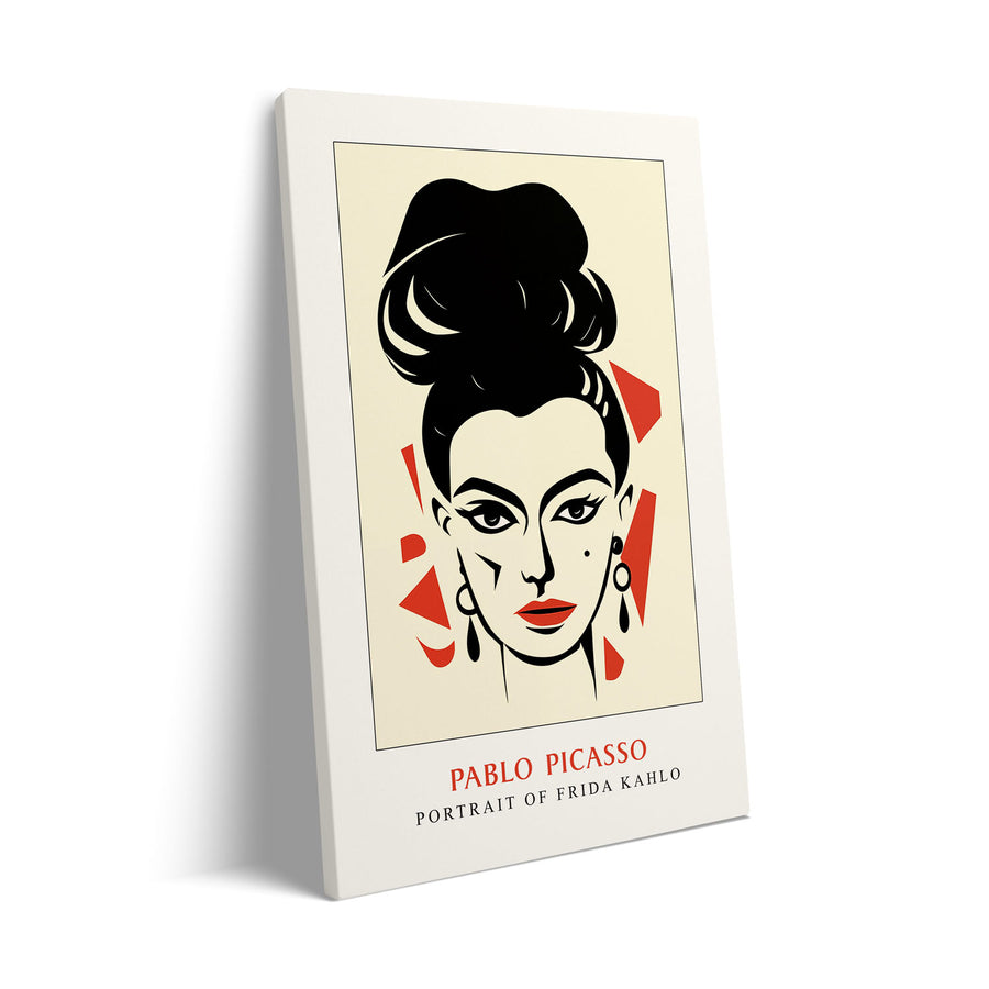 potrait-of-frida-kahlo-pablo-picasso canvas art - Shop art for home decor