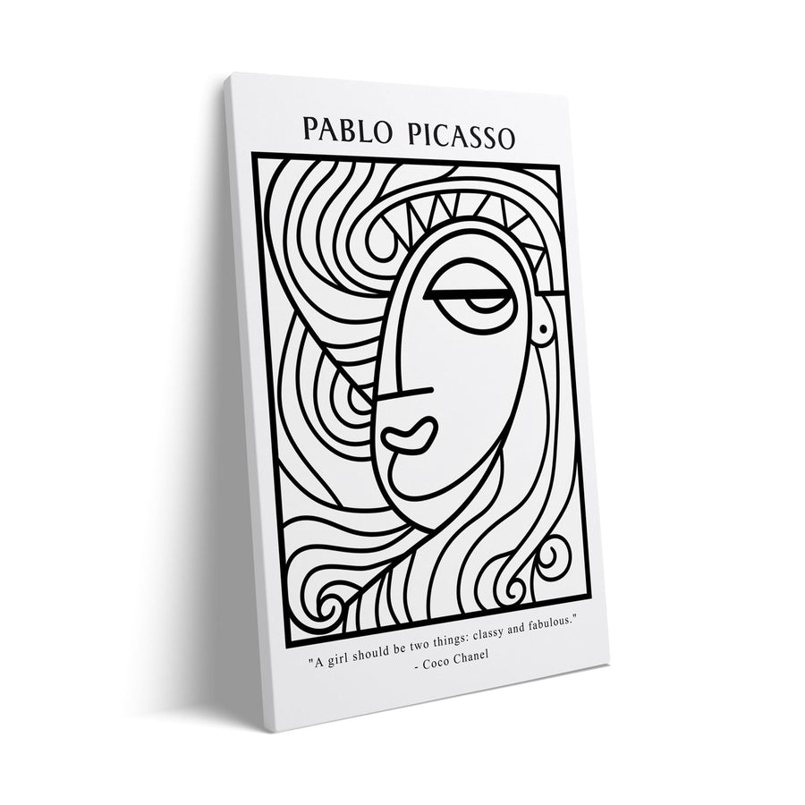 classy-fabulous-girl-pablo-picasso canvas art - Shop art for home decor