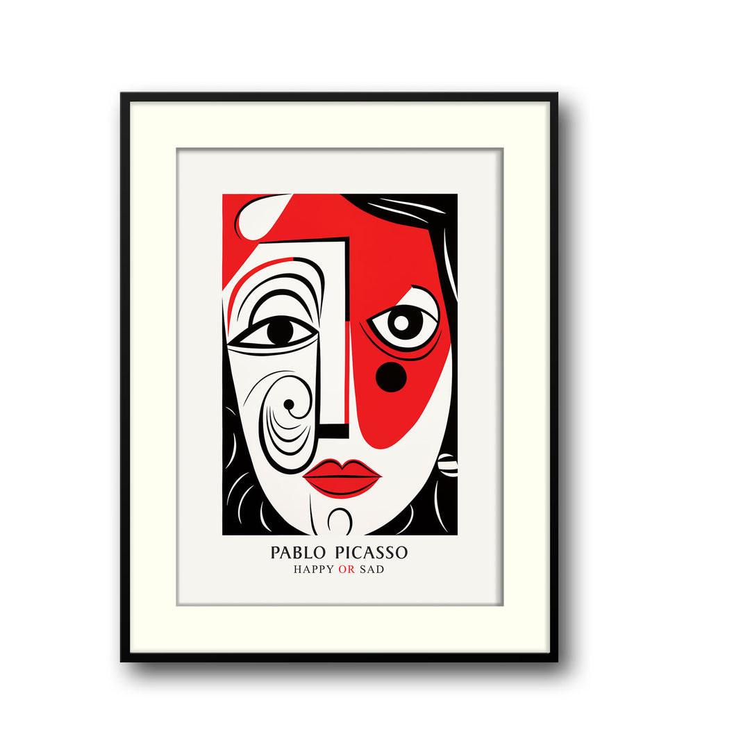 happy-or-sad-pablo-picasso canvas art - Shop art for home decor