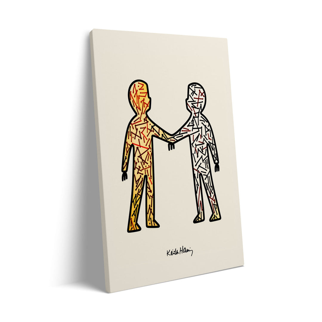 the-handshake-keith-haring canvas art - Shop art for home decor