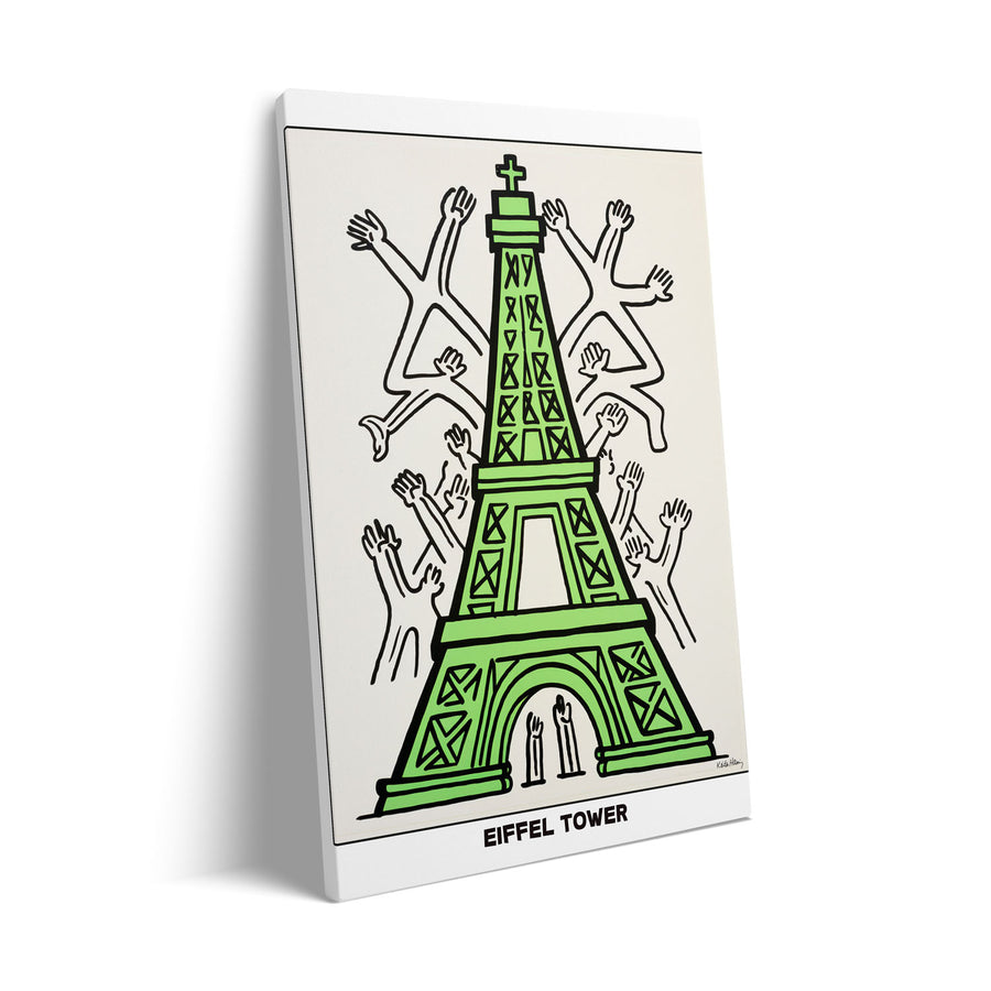 eiffel-tower-keith-haring canvas art - Shop art for home decor