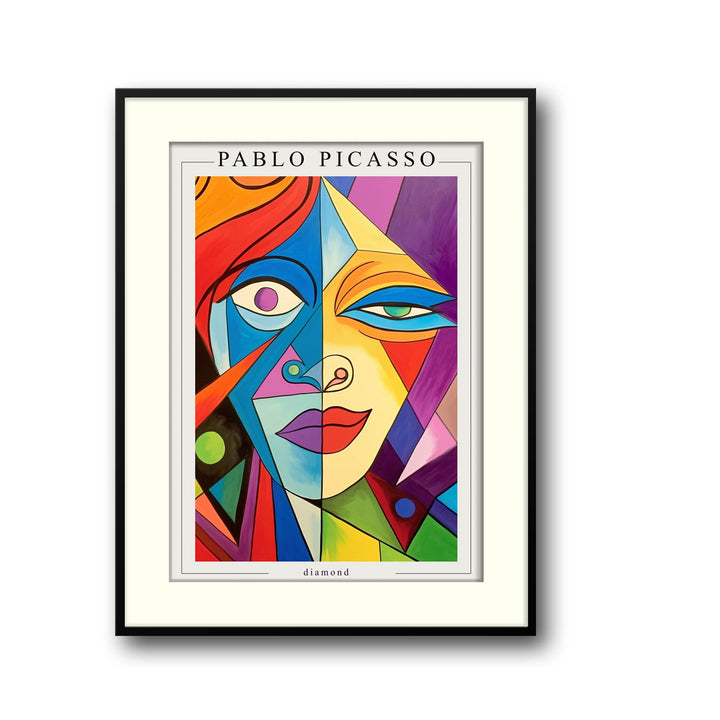 Unique diamond-pablo-picasso- Beautiful framed art print available at Raremango