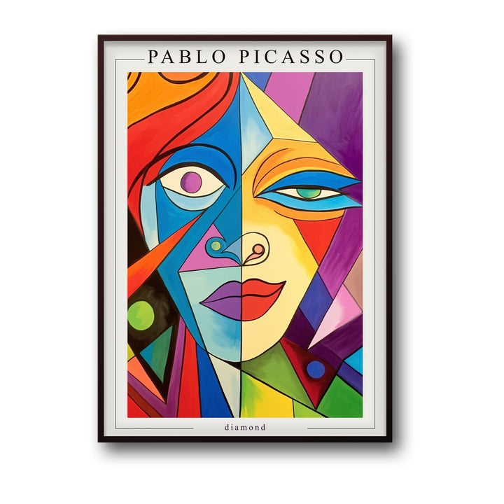 Unique diamond-pablo-picasso- Beautiful framed art print available at Raremango