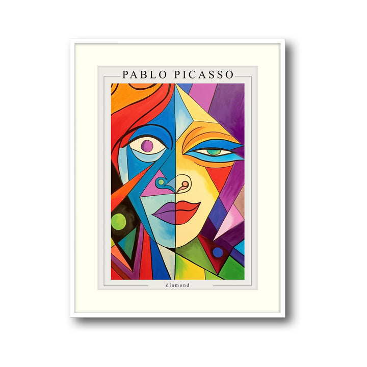 Unique diamond-pablo-picasso- Beautiful framed art print available at Raremango