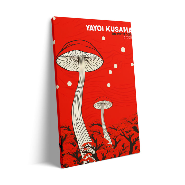 the-mushrooms-yayoi-kusama canvas art - Shop art for home decor