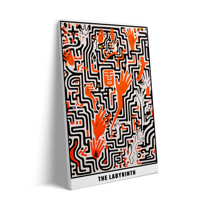 the-labyrinth-keith-haring canvas art - Shop art for home decor