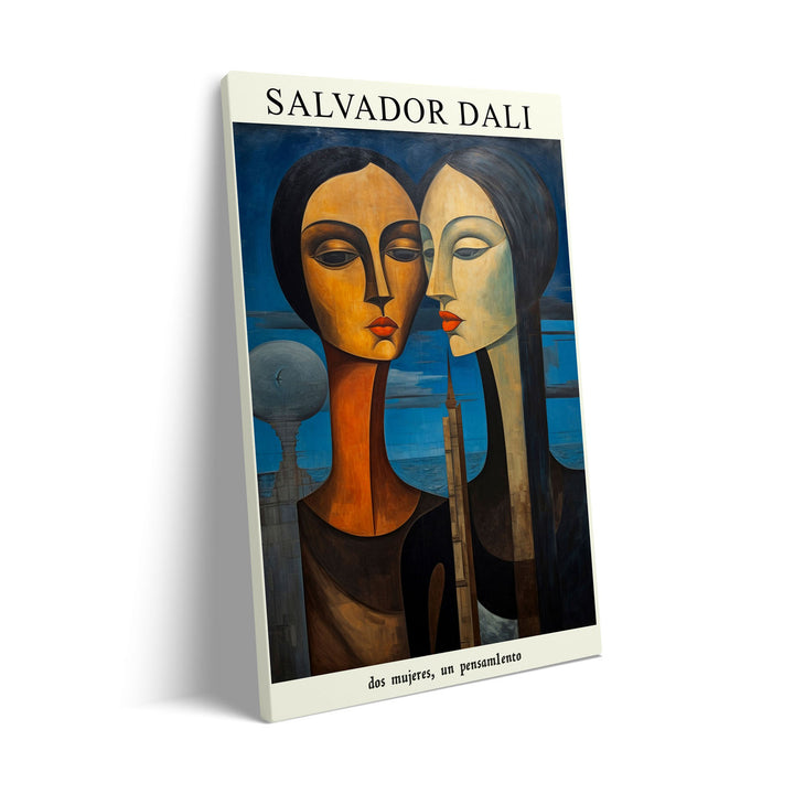 two-women-one-thought-salvador-dali canvas art - Shop art for home decor