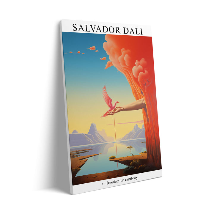 Unique to-freedom-or-captivity-salvador-dali- Beautiful framed art print available at Raremango