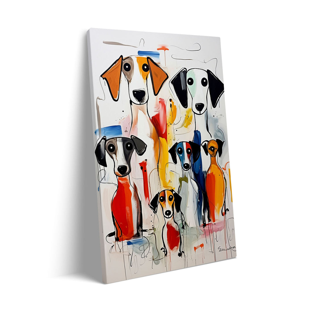 Unique canine-joy- Beautiful framed art print available at Raremango