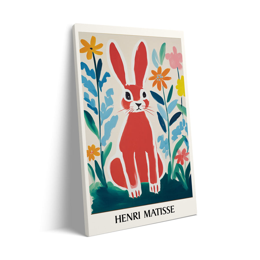 Unique red-rabbit-henri-matisse- Beautiful framed art print available at Raremango