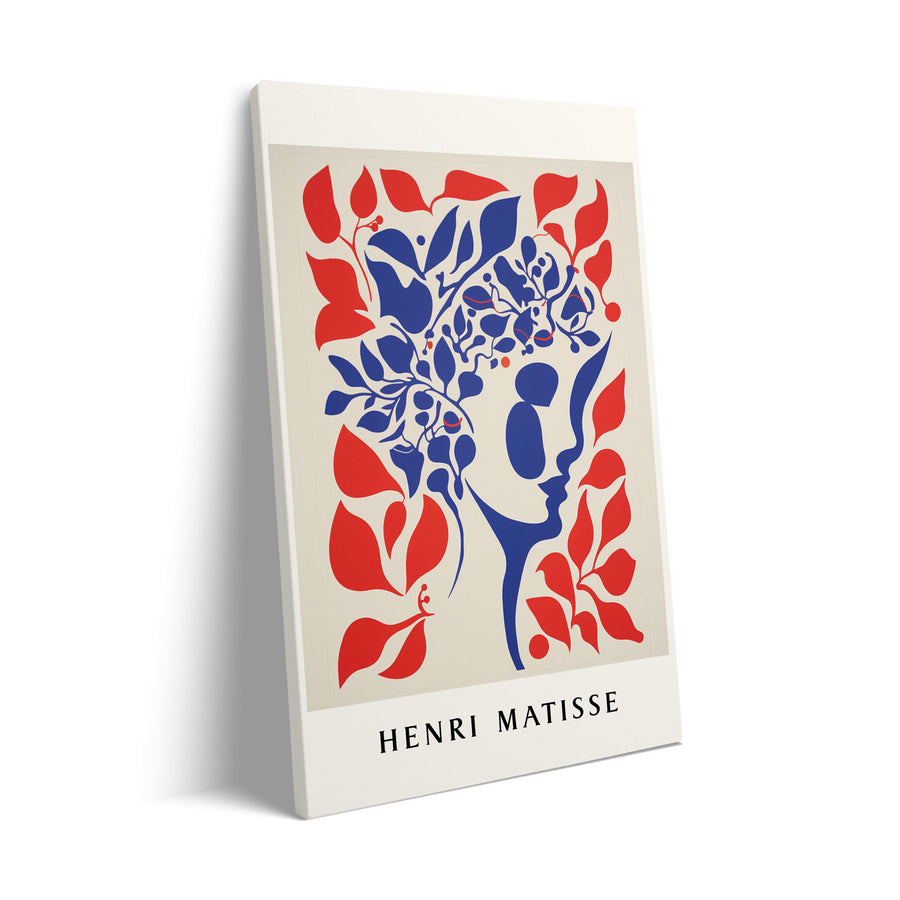 Unique flower-crown-henri-matisse- Beautiful framed art print available at Raremango