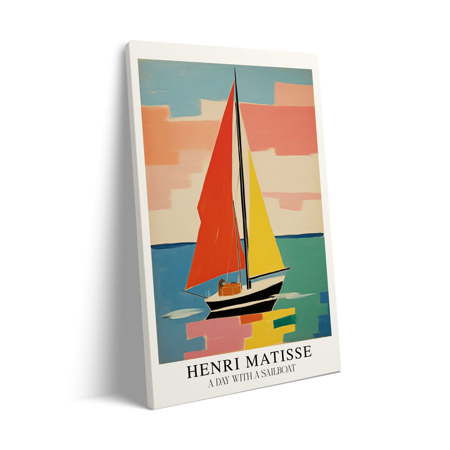 Unique a-day-with-a-sailboat-henri-matisse- Beautiful framed art print available at Raremango