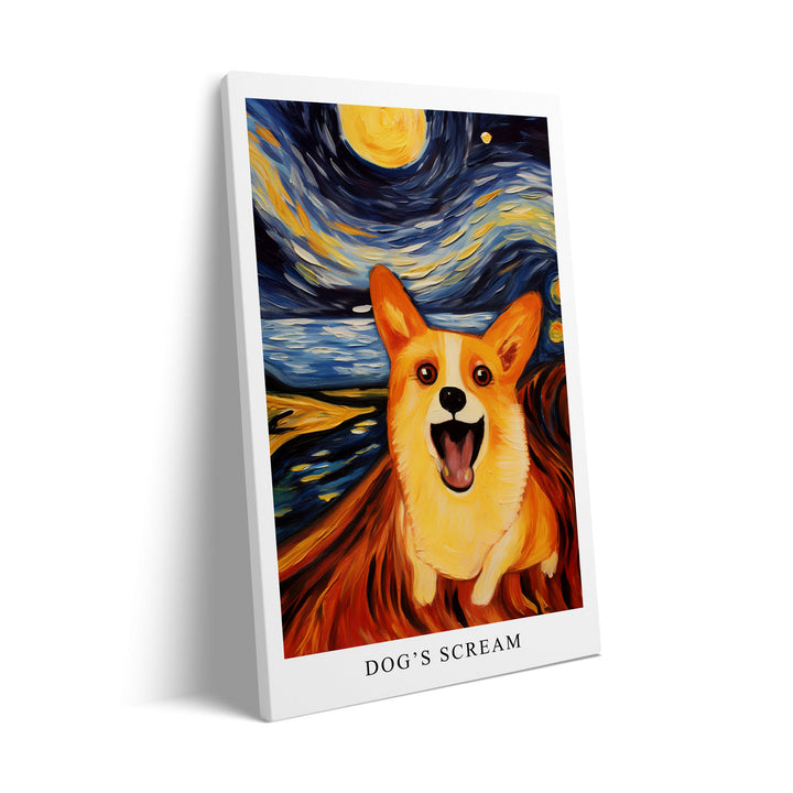 Unique dogs-scream- Beautiful framed art print available at Raremango