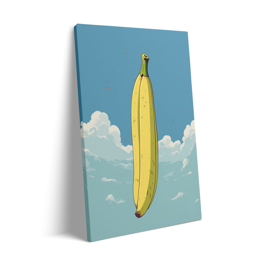 Unique floating-banana- Beautiful framed art print available at Raremango