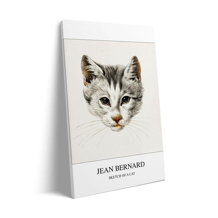 Unique sketch-of-a-cat-jean-bernard- Beautiful framed art print available at Raremango