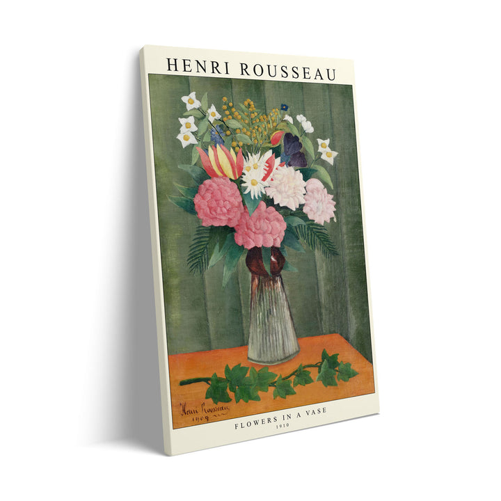 Unique flowers-in-a-vase-1909-henri-rousseau- Beautiful framed art print available at Raremango