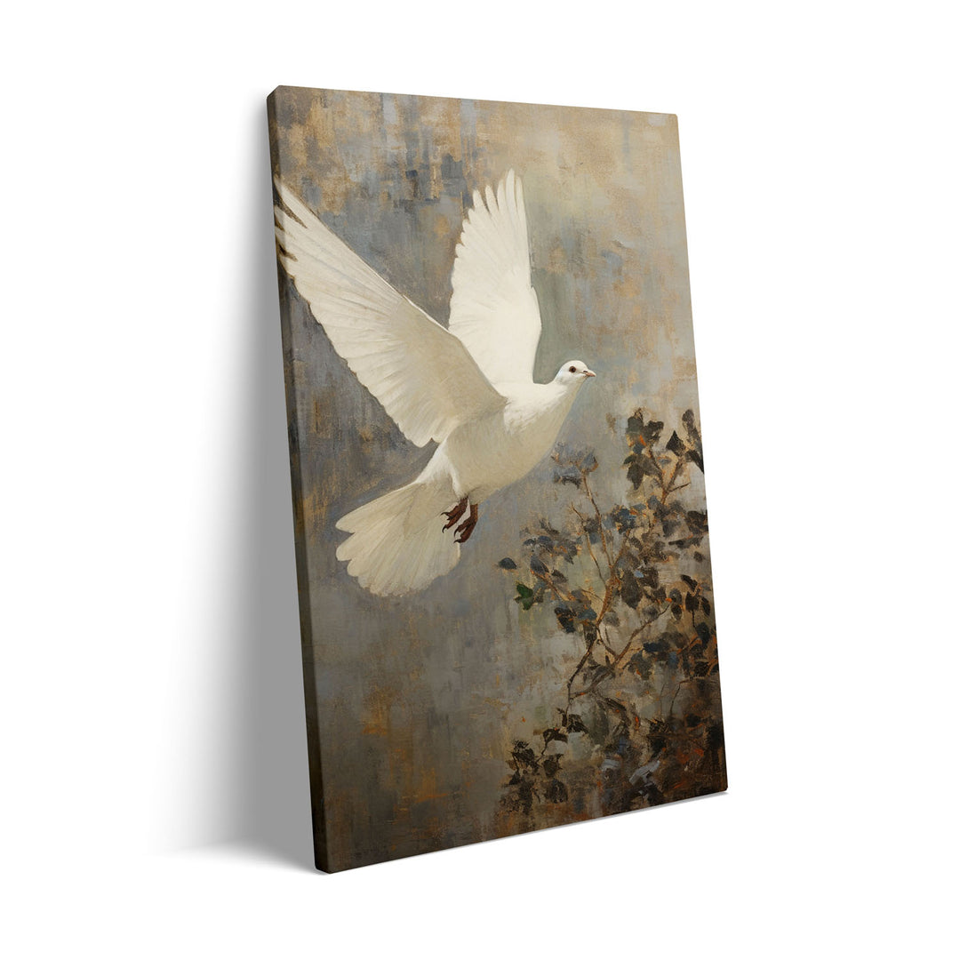 Unique winged-dove- Beautiful framed art print available at Raremango