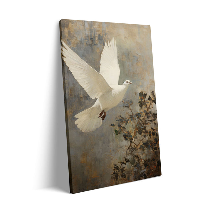 Unique winged-dove- Beautiful framed art print available at Raremango