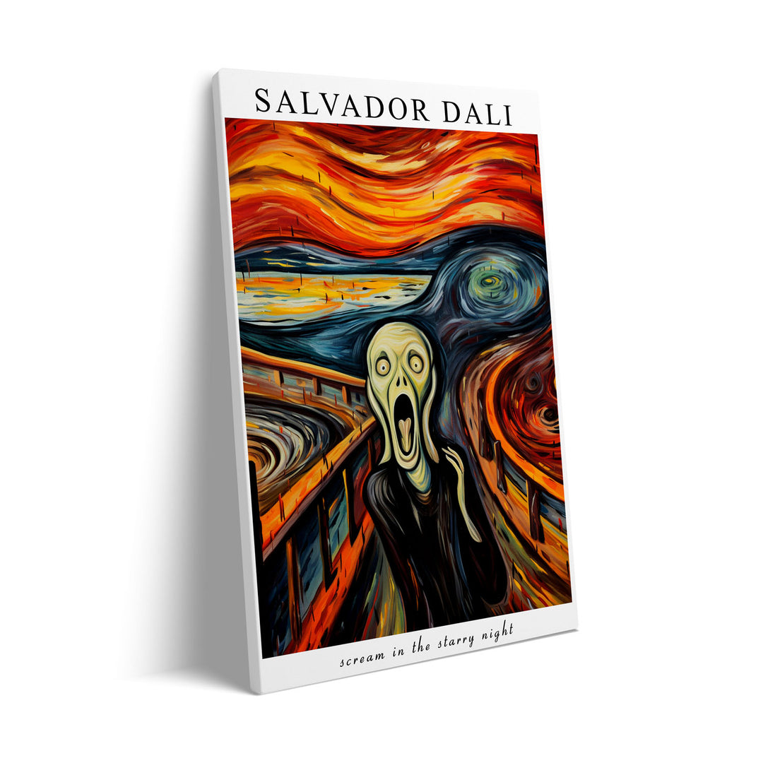 Unique the-scream-salvador-dali- Beautiful framed art print available at Raremango