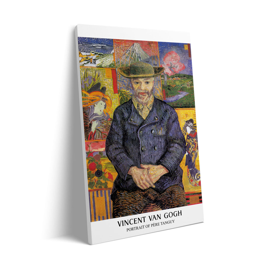 Unique portrait-of-pere-tanguy-vincent-van-gogh- Beautiful framed art print available at Raremango