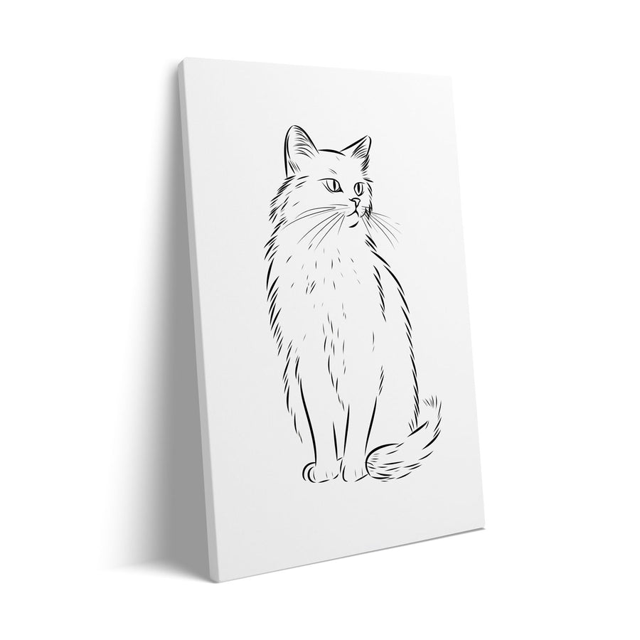 Unique cat-sketch- Beautiful framed art print available at Raremango