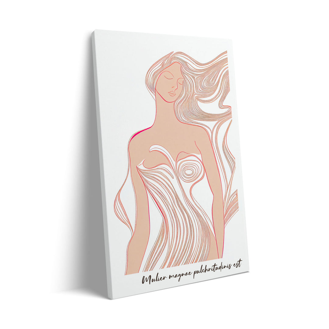 flowing-lady art print - High-quality canvas print from Raremango