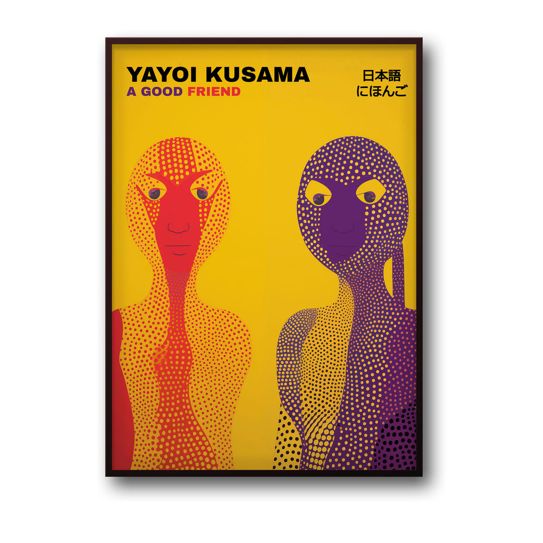 a-good-friend-yayoi-kusama canvas art - Shop art for home decor