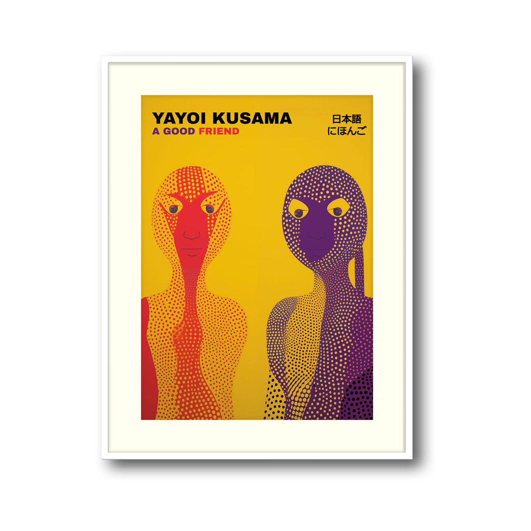 a-good-friend-yayoi-kusama canvas art - Shop art for home decor