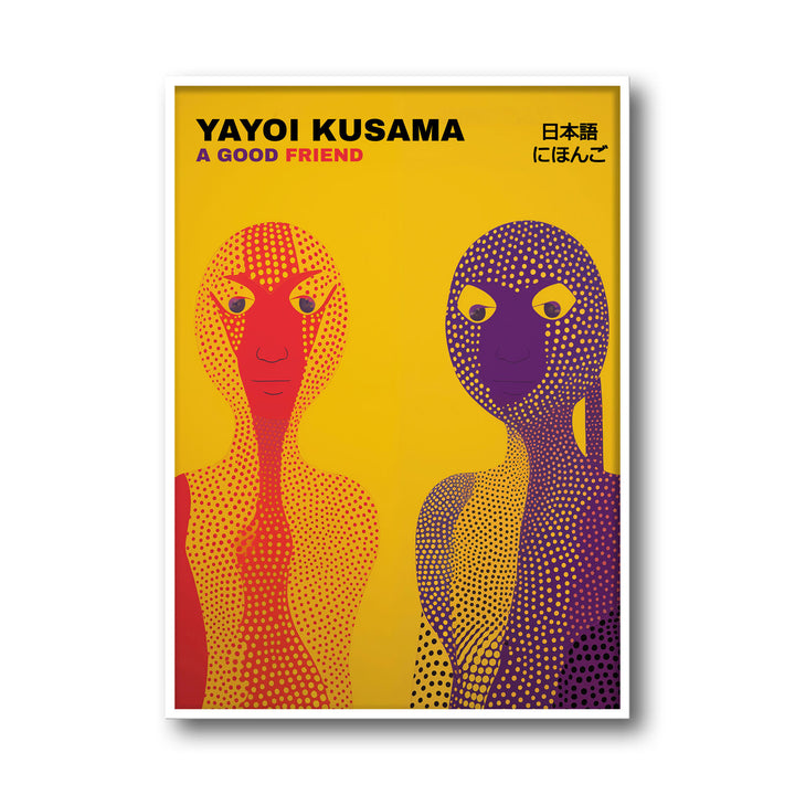 a-good-friend-yayoi-kusama canvas art - Shop art for home decor