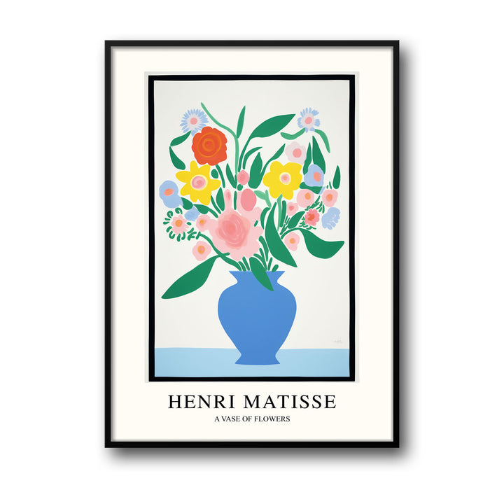 Unique a-vase-of-flowers-henri-matisse- Beautiful framed art print available at Raremango