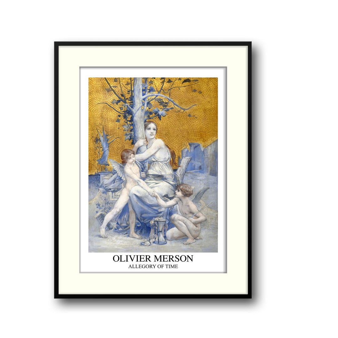 Unique allegory-of-time-olivier-merson- Beautiful framed art print available at Raremango