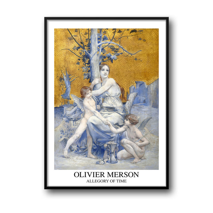 Unique allegory-of-time-olivier-merson- Beautiful framed art print available at Raremango