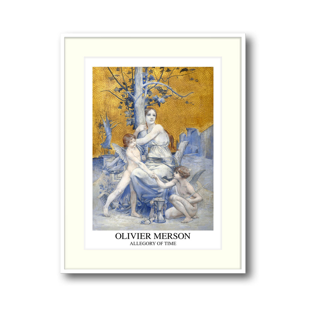 Unique allegory-of-time-olivier-merson- Beautiful framed art print available at Raremango