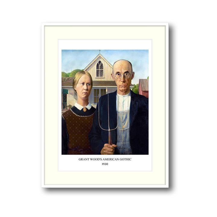 Unique american-gothic- Beautiful framed art print available at Raremango