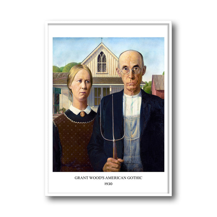 Unique american-gothic- Beautiful framed art print available at Raremango