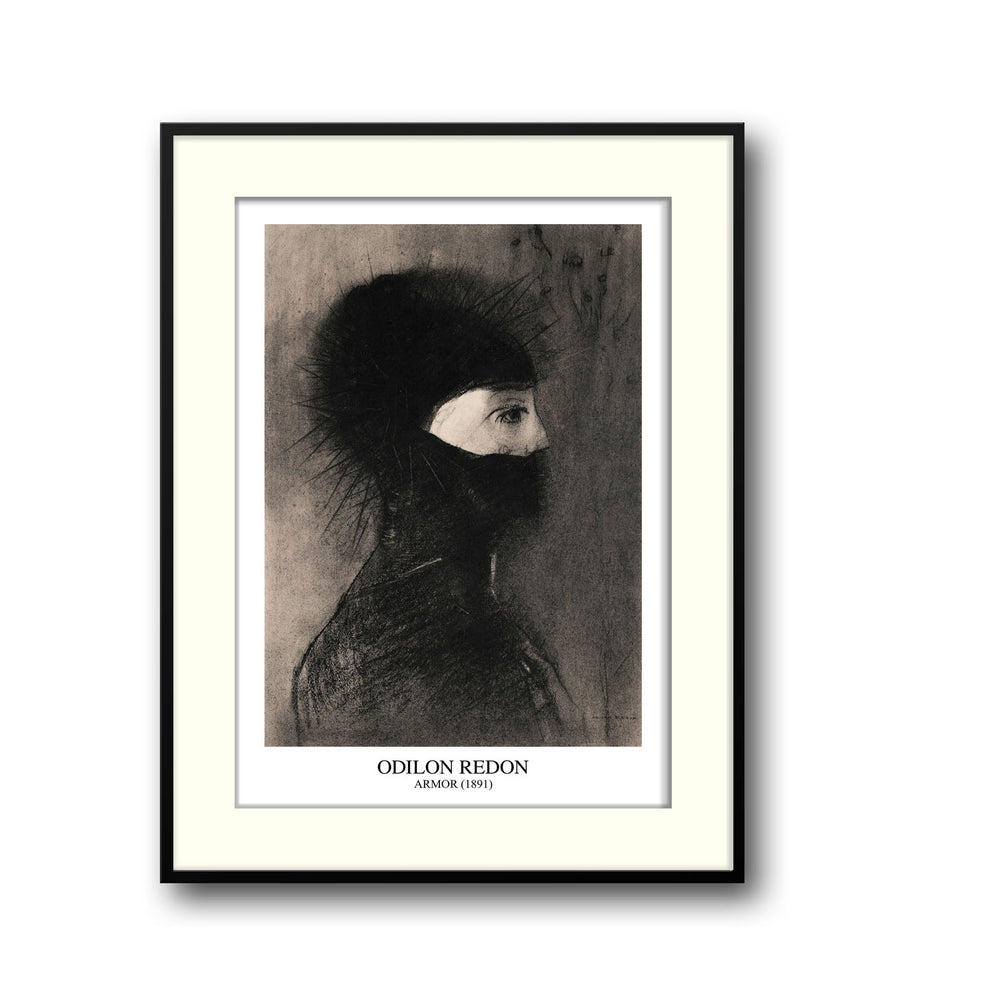 Unique armor-odilon-redon- Beautiful framed art print available at Raremango