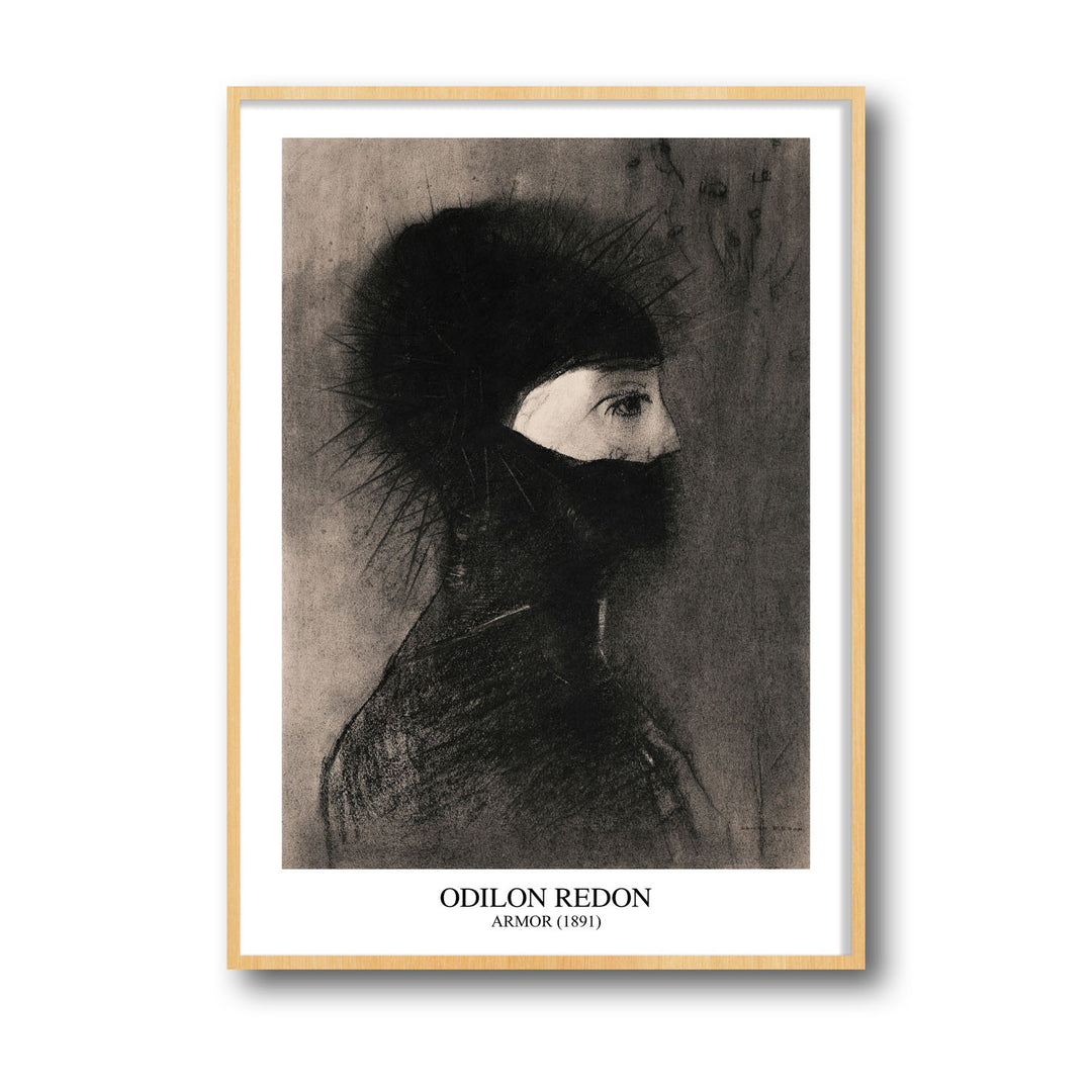 Unique armor-odilon-redon- Beautiful framed art print available at Raremango