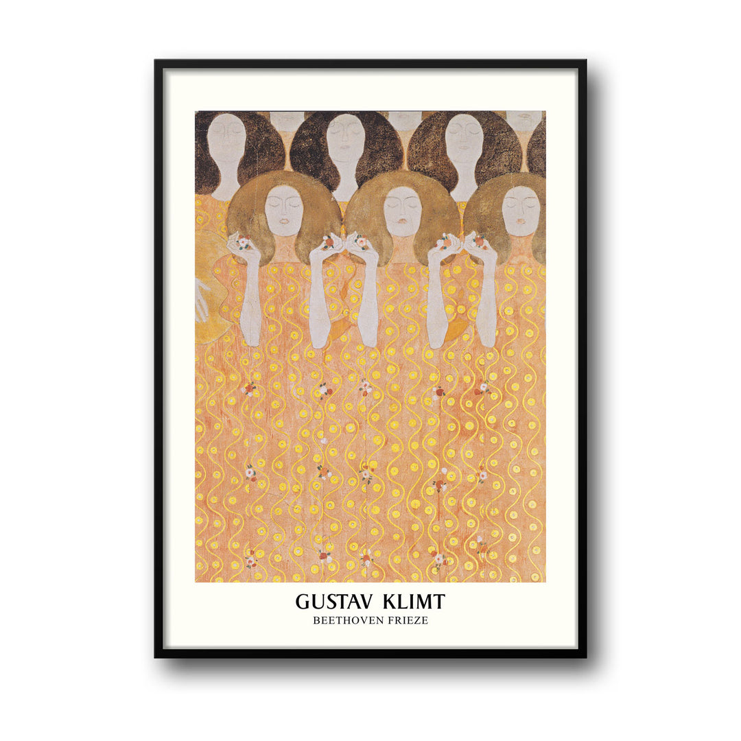 Unique beethoven-frieze-gustav-klimt- Beautiful framed art print available at Raremango