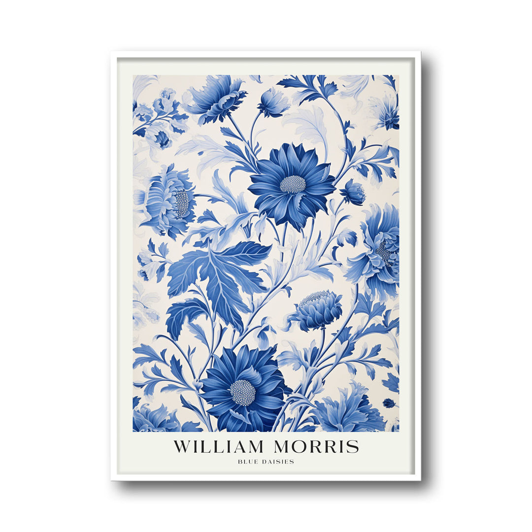 blue-daisies-william-morris canvas art - Shop art for home decor