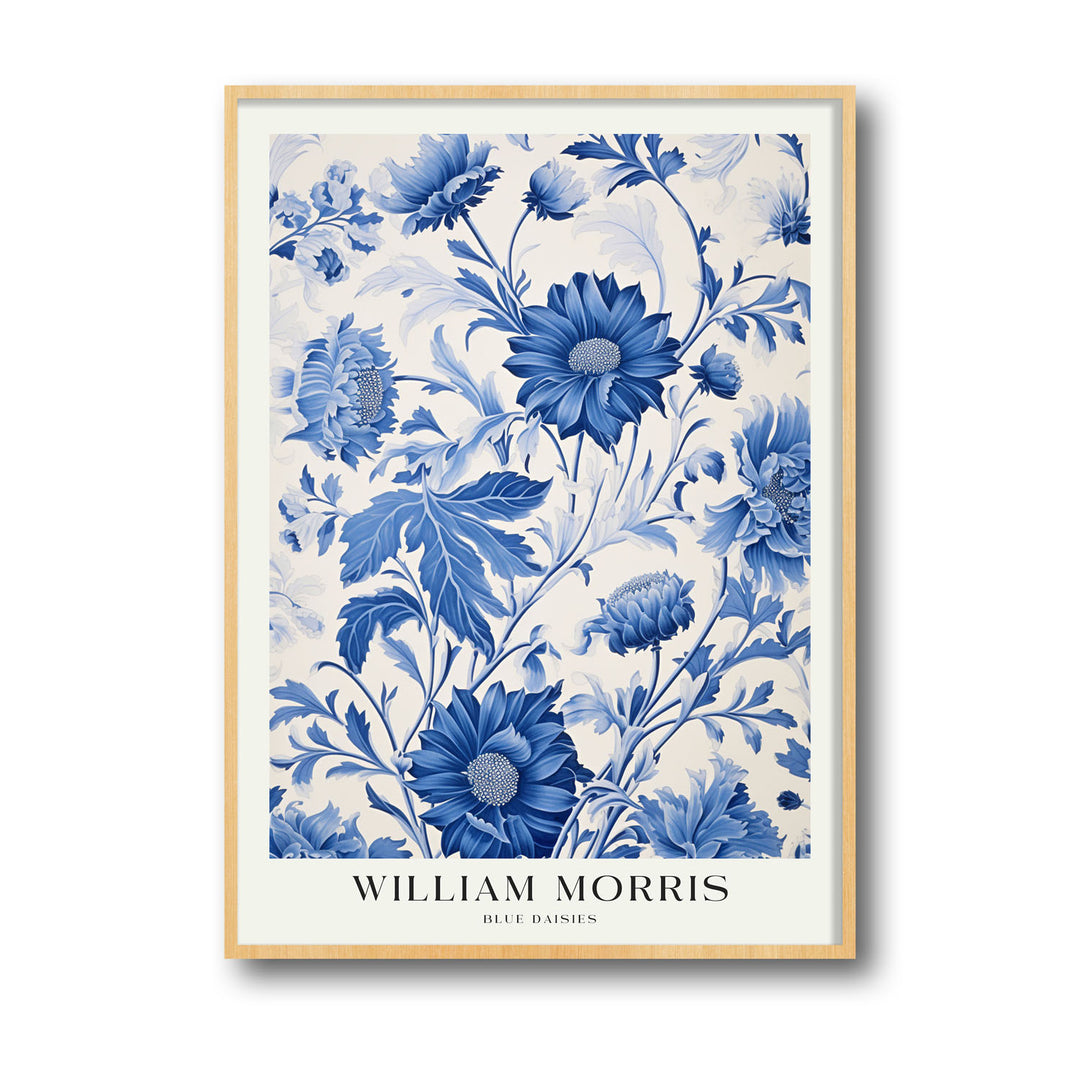 blue-daisies-william-morris canvas art - Shop art for home decor