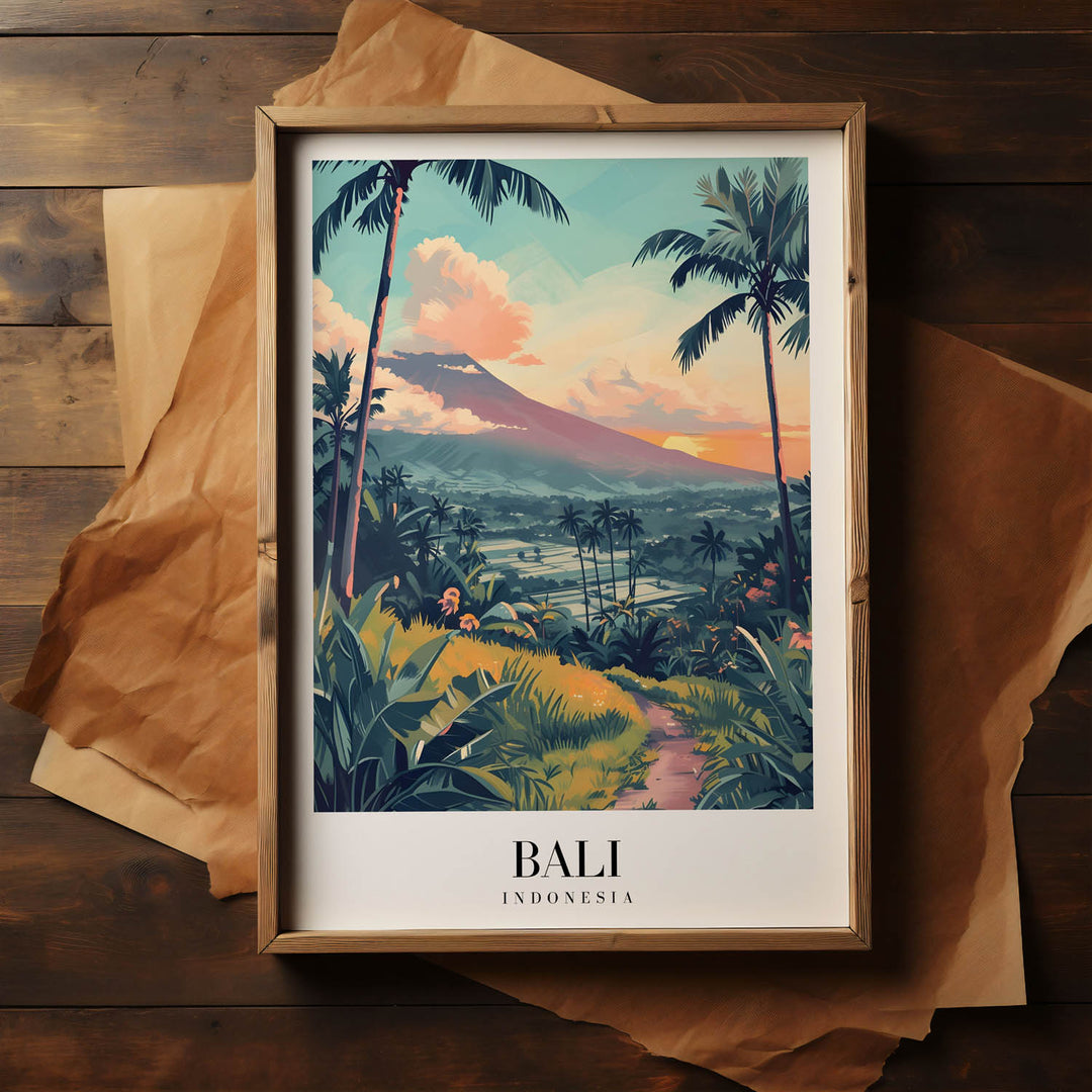 Sunset in Bali - Cities Paintings