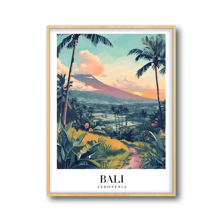 Sunset in Bali - Cities Paintings