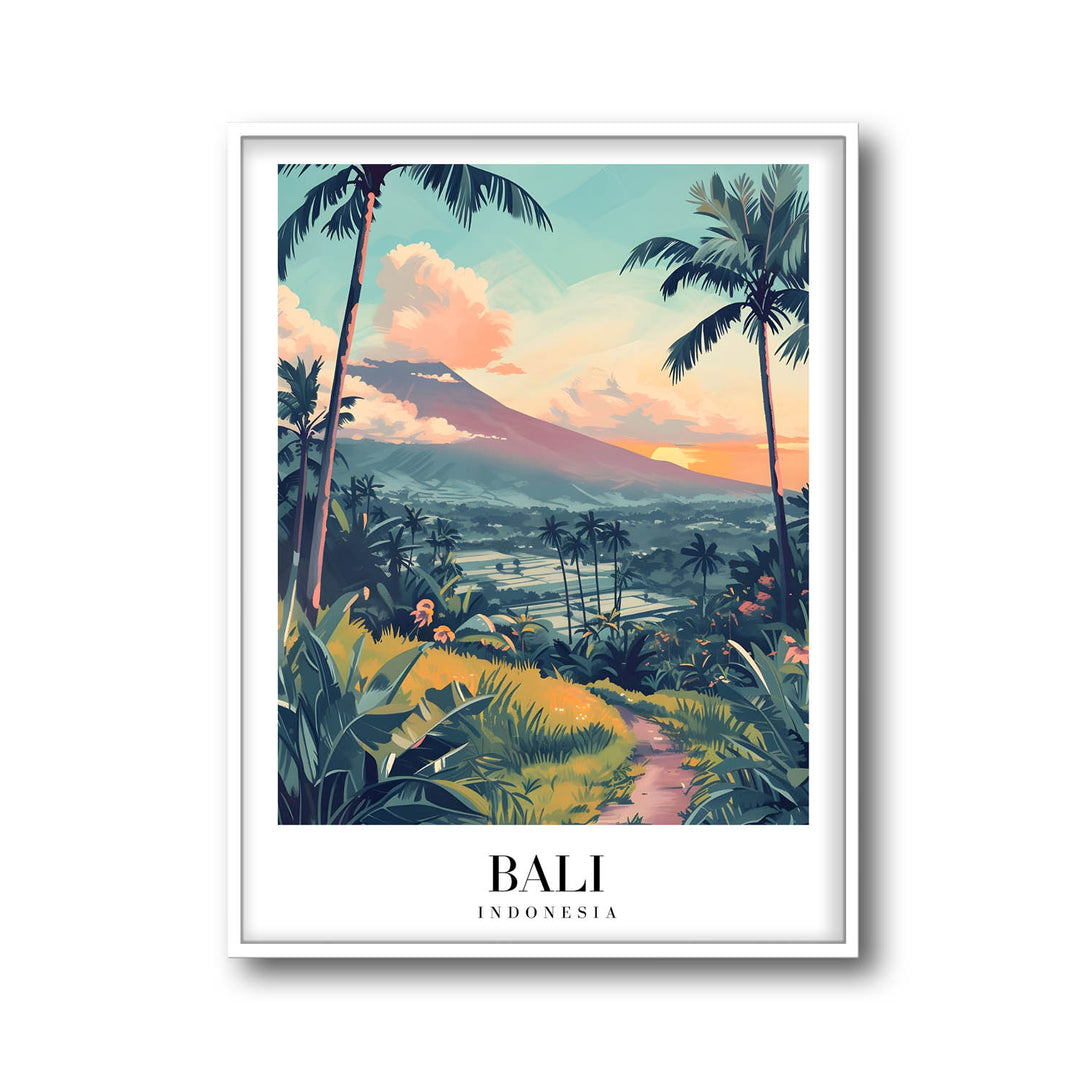 Sunset in Bali - Cities Paintings